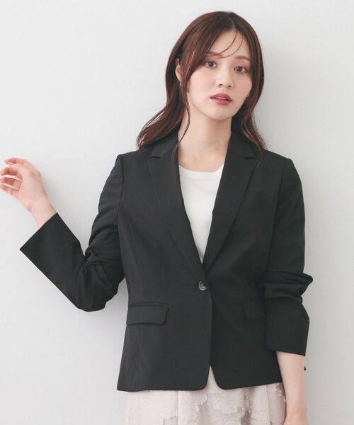 index / インデックス テーラードジャケット | ストレッチテーラードジャケット/セットアップ対応可【洗濯機OK/接触冷感/吸水速乾/イージーアイロン】《XS～3L》 | 詳細11