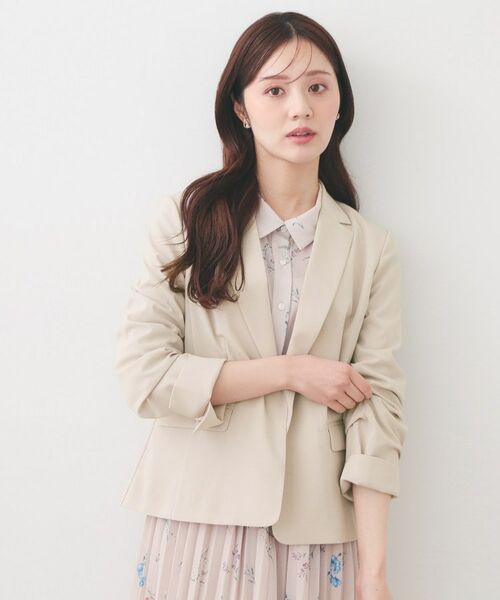 index / インデックス テーラードジャケット | ストレッチテーラードジャケット/セットアップ対応可【洗濯機OK/接触冷感/吸水速乾/イージーアイロン】《XS～3L》 | 詳細15