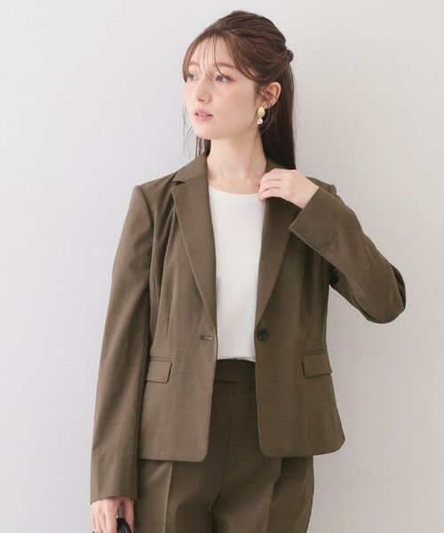 index / インデックス テーラードジャケット | ストレッチテーラードジャケット/セットアップ対応可【洗濯機OK/接触冷感/吸水速乾/イージーアイロン】《XS～3L》 | 詳細22