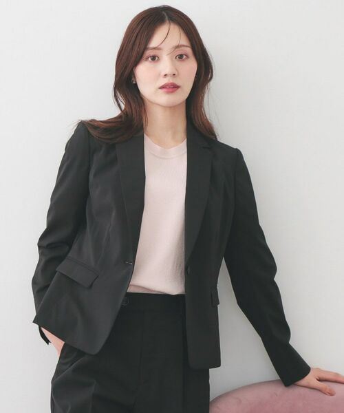 index / インデックス テーラードジャケット | ストレッチテーラードジャケット/セットアップ対応可【洗濯機OK/接触冷感/吸水速乾/イージーアイロン】《XS～3L》 | 詳細8