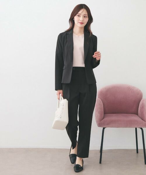 index / インデックス テーラードジャケット | ストレッチテーラードジャケット/セットアップ対応可【洗濯機OK/接触冷感/吸水速乾/イージーアイロン】《XS～3L》 | 詳細9