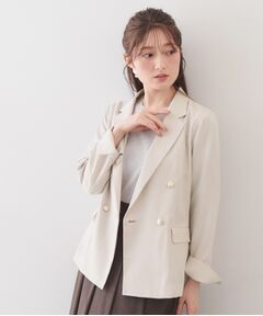 index / インデックス テーラードジャケット | 多機能ダブルブレストテーラードジャケット【洗濯機OK・接触冷感・吸水速乾・イージーアイロン・防シワ】