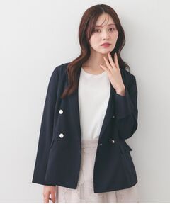 index / インデックス テーラードジャケット | 多機能ダブルブレストテーラードジャケット【洗濯機OK・接触冷感・吸水速乾・イージーアイロン・防シワ】
