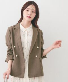 index / インデックス テーラードジャケット | 多機能ダブルブレストテーラードジャケット【洗濯機OK・接触冷感・吸水速乾・イージーアイロン・防シワ】