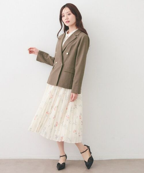 index / インデックス テーラードジャケット | 多機能ダブルブレストテーラードジャケット【洗濯機OK・接触冷感・吸水速乾・イージーアイロン・防シワ】 | 詳細12