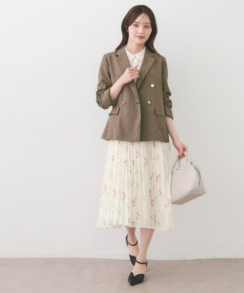 index / インデックス テーラードジャケット | 多機能ダブルブレストテーラードジャケット【洗濯機OK・接触冷感・吸水速乾・イージーアイロン・防シワ】 | 詳細13