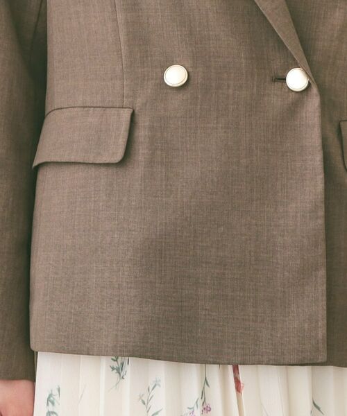 index / インデックス テーラードジャケット | 多機能ダブルブレストテーラードジャケット【洗濯機OK・接触冷感・吸水速乾・イージーアイロン・防シワ】 | 詳細27