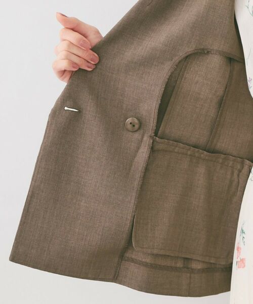 index / インデックス テーラードジャケット | 多機能ダブルブレストテーラードジャケット【洗濯機OK・接触冷感・吸水速乾・イージーアイロン・防シワ】 | 詳細28