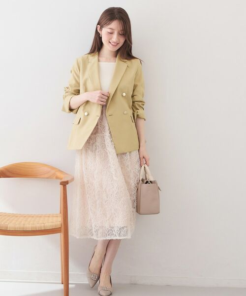 index / インデックス テーラードジャケット | 多機能ダブルブレストテーラードジャケット【洗濯機OK・接触冷感・吸水速乾・イージーアイロン・防シワ】 | 詳細6