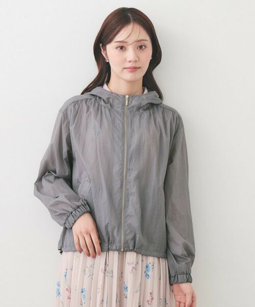 index / インデックス レザーブルゾン・ジャケット | シアーフーディーブルゾン【洗濯機OK・イージーアイロン・撥水】 | 詳細13