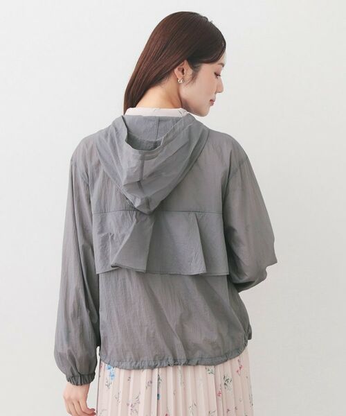 index / インデックス レザーブルゾン・ジャケット | シアーフーディーブルゾン【洗濯機OK・イージーアイロン・撥水】 | 詳細15