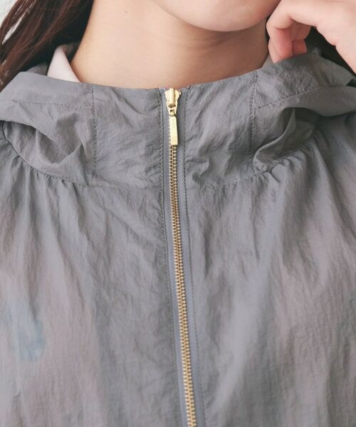 index / インデックス レザーブルゾン・ジャケット | シアーフーディーブルゾン【洗濯機OK・イージーアイロン・撥水】 | 詳細16