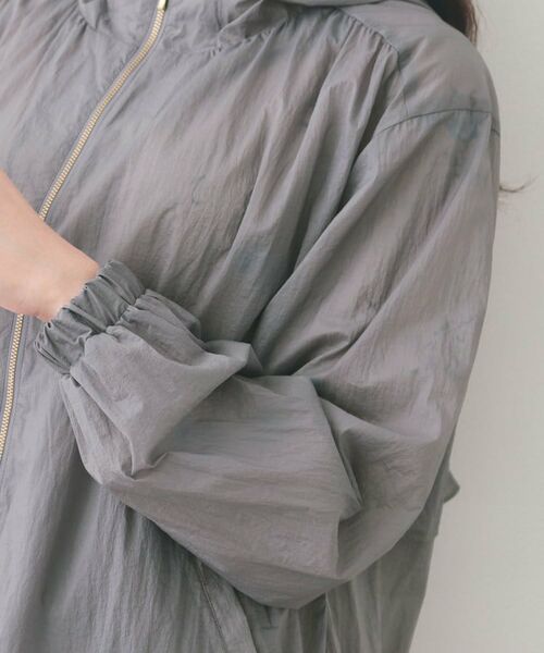 index / インデックス レザーブルゾン・ジャケット | シアーフーディーブルゾン【洗濯機OK・イージーアイロン・撥水】 | 詳細17