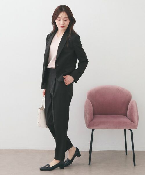 index / インデックス パンツ | ストレッチテーパードパンツ/セットアップ対応可【洗濯機OK/接触冷感/吸水速乾/イージーアイロン】《XS～3L》 | 詳細13