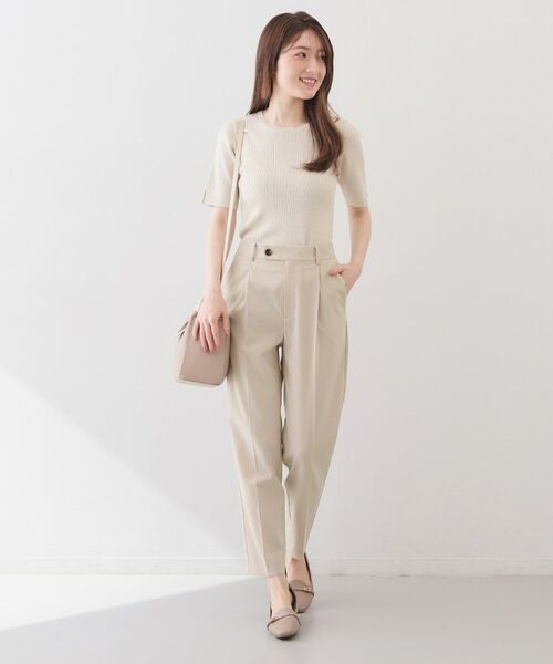 index / インデックス パンツ | ストレッチテーパードパンツ/セットアップ対応可【洗濯機OK/接触冷感/吸水速乾/イージーアイロン】《XS～3L》 | 詳細16