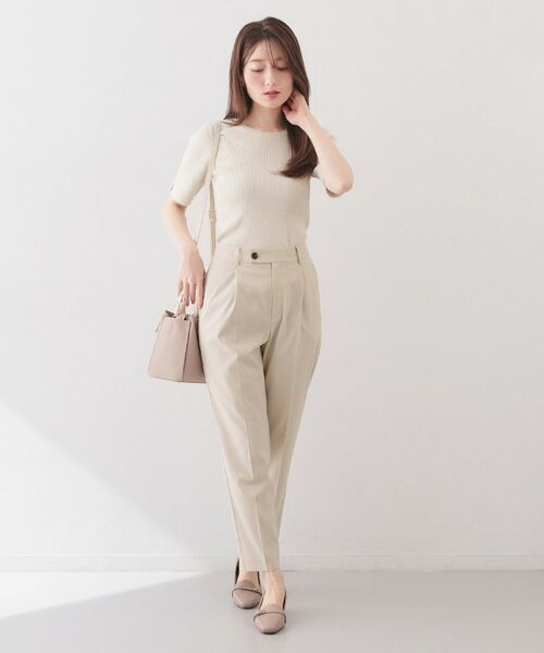 index / インデックス パンツ | ストレッチテーパードパンツ/セットアップ対応可【洗濯機OK/接触冷感/吸水速乾/イージーアイロン】《XS～3L》 | 詳細17