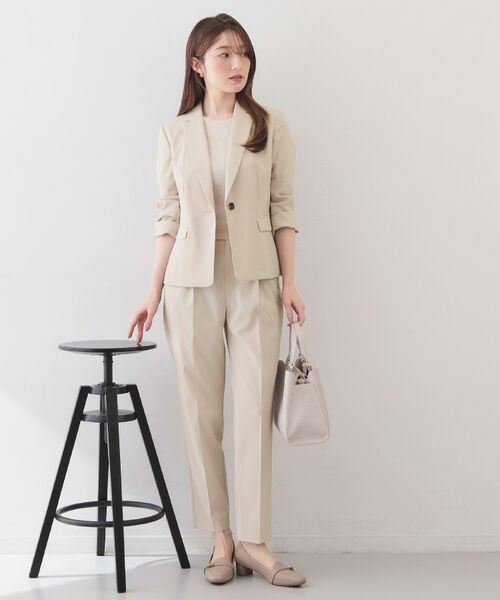 index / インデックス パンツ | ストレッチテーパードパンツ/セットアップ対応可【洗濯機OK/接触冷感/吸水速乾/イージーアイロン】《XS～3L》 | 詳細18