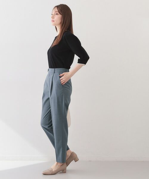 index / インデックス パンツ | ストレッチテーパードパンツ/セットアップ対応可【洗濯機OK/接触冷感/吸水速乾/イージーアイロン】《XS～3L》 | 詳細3