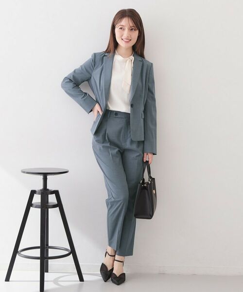 index / インデックス パンツ | ストレッチテーパードパンツ/セットアップ対応可【洗濯機OK/接触冷感/吸水速乾/イージーアイロン】《XS～3L》 | 詳細4