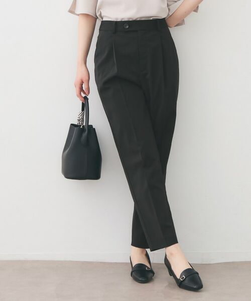 index / インデックス パンツ | ストレッチテーパードパンツ/セットアップ対応可【洗濯機OK/接触冷感/吸水速乾/イージーアイロン】《XS～3L》 | 詳細8