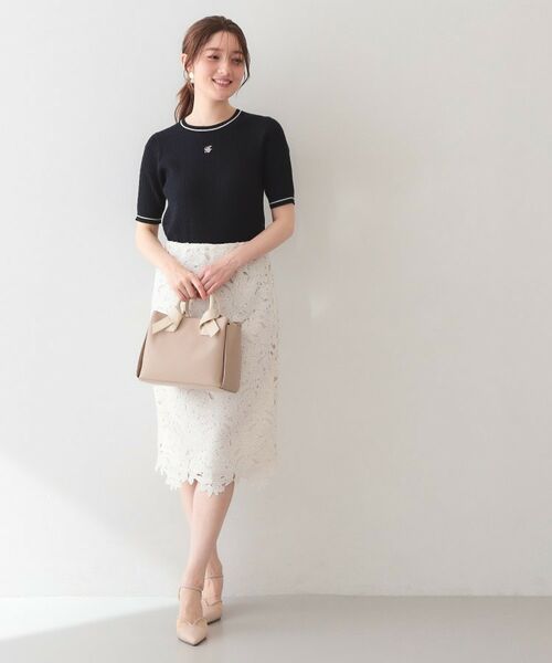 index / インデックス ニット・セーター | オーガニックコットン バイカラーケーブルニット【洗濯機OK・UVケア】 | 詳細14