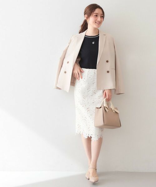 index / インデックス ニット・セーター | オーガニックコットン バイカラーケーブルニット【洗濯機OK・UVケア】 | 詳細15