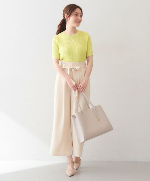 index / インデックス ニット・セーター | オーガニックコットン バイカラーケーブルニット【洗濯機OK・UVケア】 | 詳細18