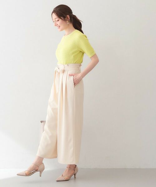 index / インデックス ニット・セーター | オーガニックコットン バイカラーケーブルニット【洗濯機OK・UVケア】 | 詳細19