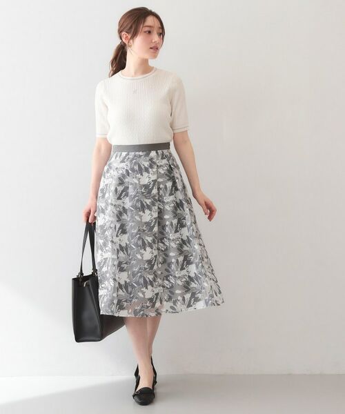 index / インデックス ニット・セーター | オーガニックコットン バイカラーケーブルニット【洗濯機OK・UVケア】 | 詳細2