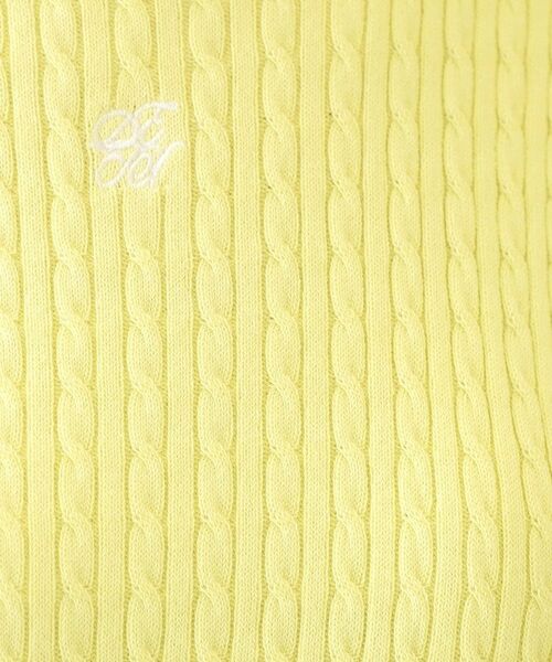 index / インデックス ニット・セーター | オーガニックコットン バイカラーケーブルニット【洗濯機OK・UVケア】 | 詳細20