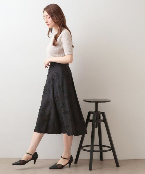 index / インデックス ニット・セーター | オーガニックコットン バイカラーケーブルニット【洗濯機OK・UVケア】 | 詳細23