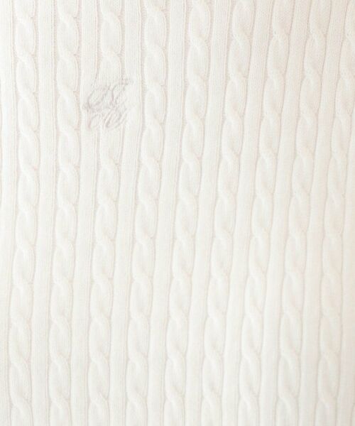index / インデックス ニット・セーター | オーガニックコットン バイカラーケーブルニット【洗濯機OK・UVケア】 | 詳細4