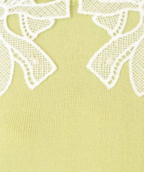 index / インデックス ニット・セーター | リボンレース衿リブニット【洗濯機OK／接触冷感】 | 詳細12