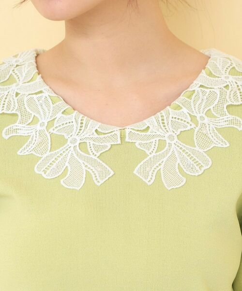 index / インデックス ニット・セーター | リボンレース衿リブニット【洗濯機OK／接触冷感】 | 詳細16