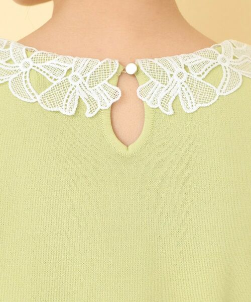 index / インデックス ニット・セーター | リボンレース衿リブニット【洗濯機OK／接触冷感】 | 詳細17