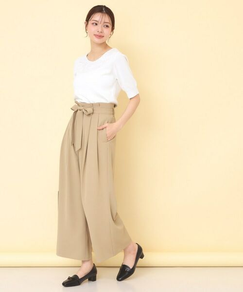 index / インデックス ニット・セーター | リボンレース衿リブニット【洗濯機OK／接触冷感】 | 詳細3