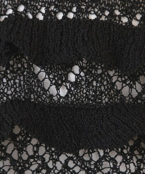 index / インデックス ニット・セーター | 透かし編みミニペプラムノースリーブニット【洗濯機OK】 | 詳細17