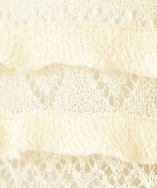 index / インデックス ニット・セーター | 透かし編みミニペプラムノースリーブニット【洗濯機OK】 | 詳細4