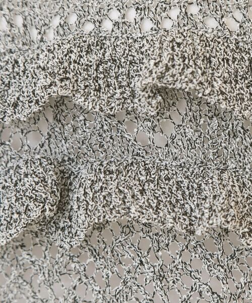 index / インデックス ニット・セーター | 透かし編みミニペプラムノースリーブニット【洗濯機OK】 | 詳細8