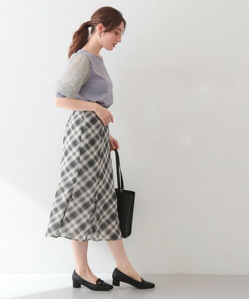 index / インデックス ニット・セーター | レーススリーブハートネックニット【洗濯機OK・UVケア・抗ピリング】 | 詳細15