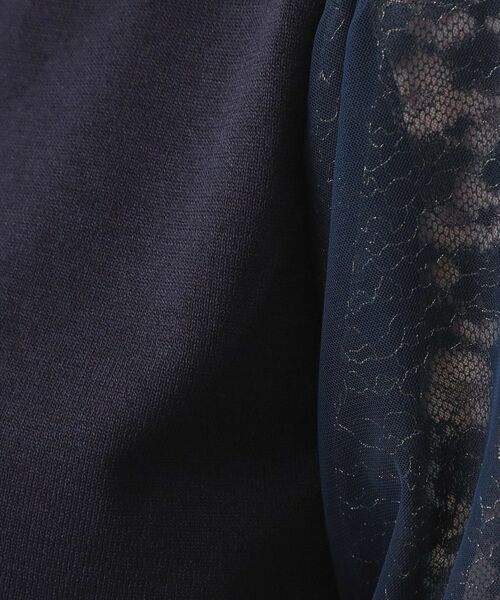 index / インデックス ニット・セーター | レーススリーブハートネックニット【洗濯機OK・UVケア・抗ピリング】 | 詳細20