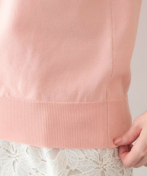 index / インデックス ニット・セーター | レーススリーブハートネックニット【洗濯機OK・UVケア・抗ピリング】 | 詳細26