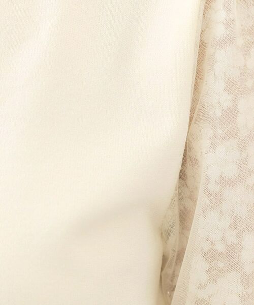 index / インデックス ニット・セーター | レーススリーブハートネックニット【洗濯機OK・UVケア・抗ピリング】 | 詳細4