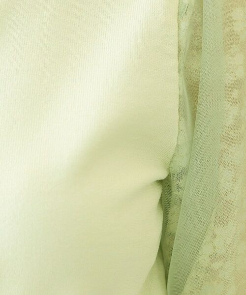 index / インデックス ニット・セーター | レーススリーブハートネックニット【洗濯機OK・UVケア・抗ピリング】 | 詳細8