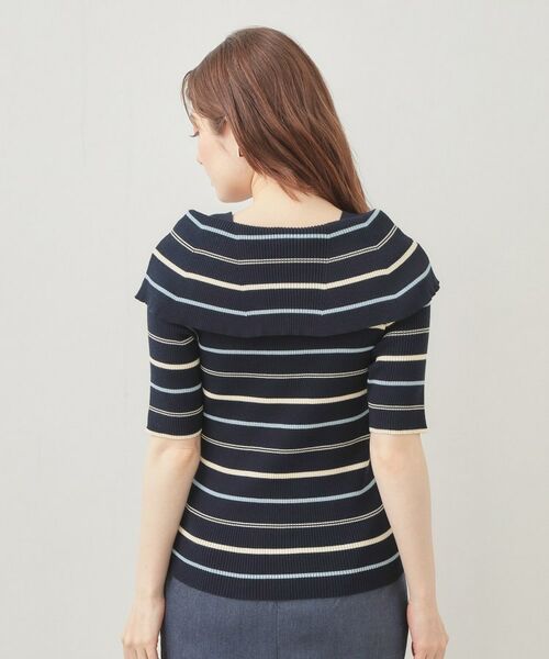 index / インデックス ニット・セーター | マルチボーダーオフショルニット【洗濯機OK】 | 詳細15