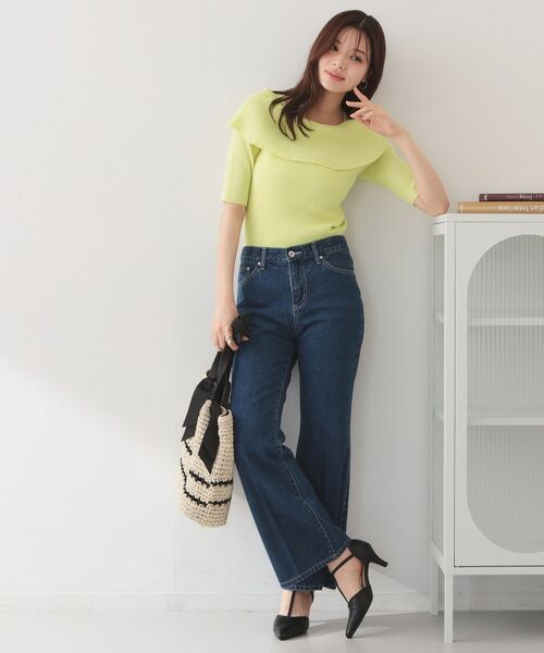 index / インデックス ニット・セーター | マルチボーダーオフショルニット【洗濯機OK】 | 詳細2