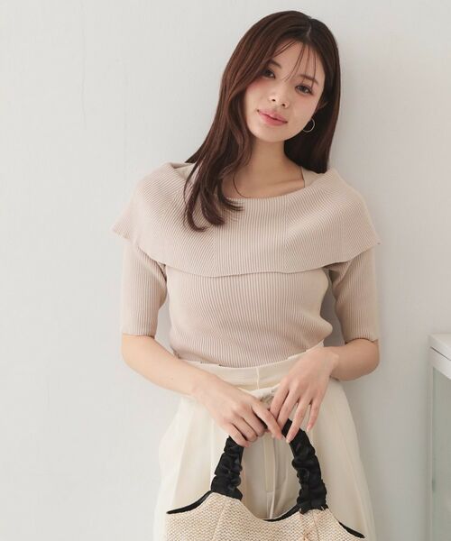 index / インデックス ニット・セーター | マルチボーダーオフショルニット【洗濯機OK】 | 詳細5