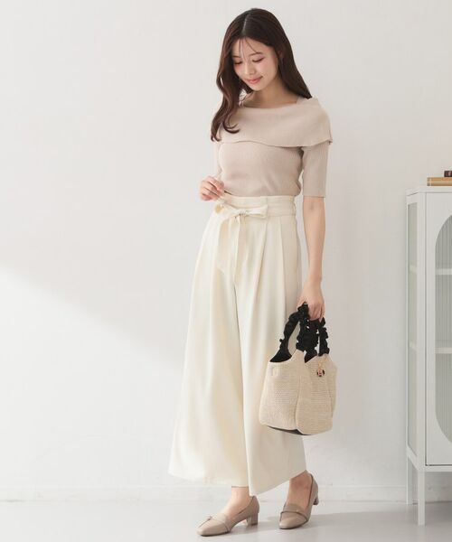 index / インデックス ニット・セーター | マルチボーダーオフショルニット【洗濯機OK】 | 詳細6