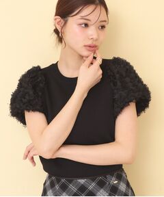 index / インデックス ニット・セーター | ドッキングシャギーレーススリーブニット【洗濯機OK】