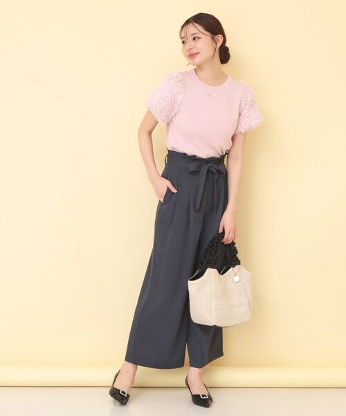 index / インデックス ニット・セーター | ドッキングシャギーレーススリーブニット【洗濯機OK】 | 詳細11